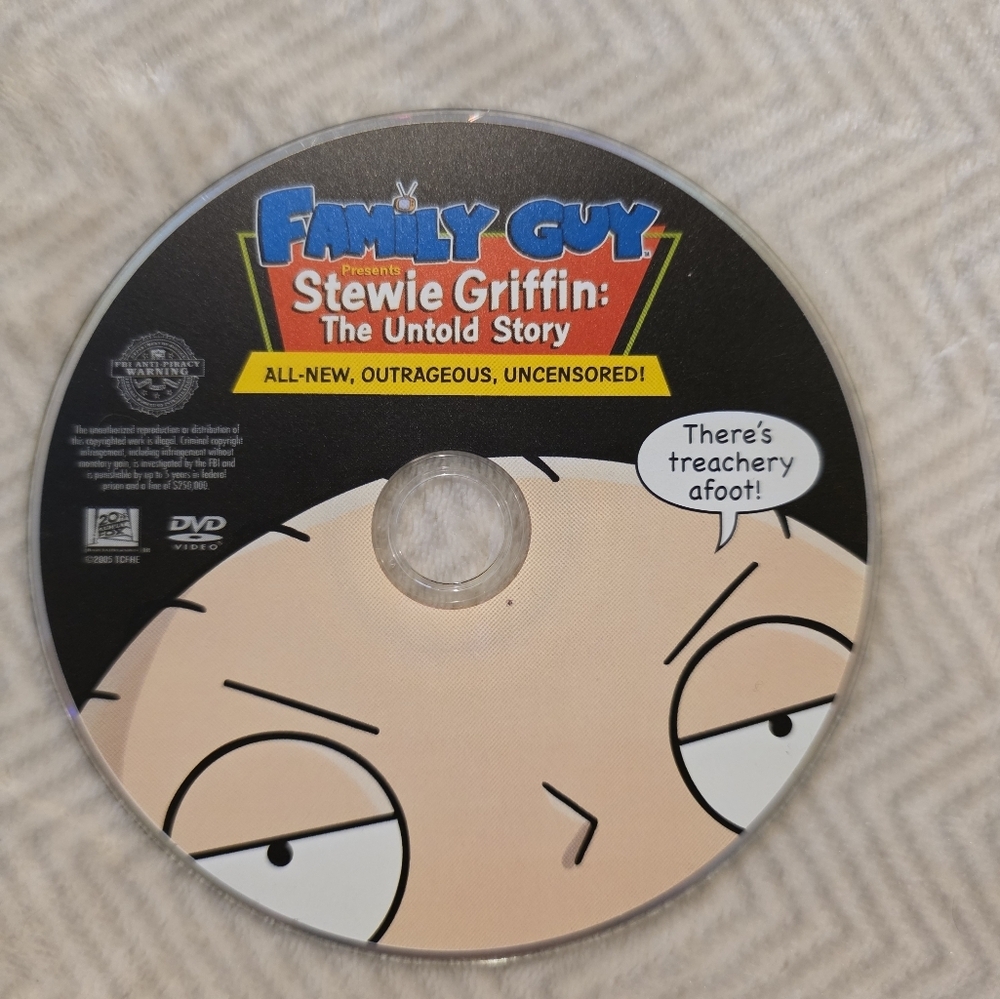 3 for $10 - Family Guy: Stewie Griffin The Untold Story DVD Disc